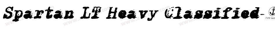 Spartan LT Heavy Classified字体转换